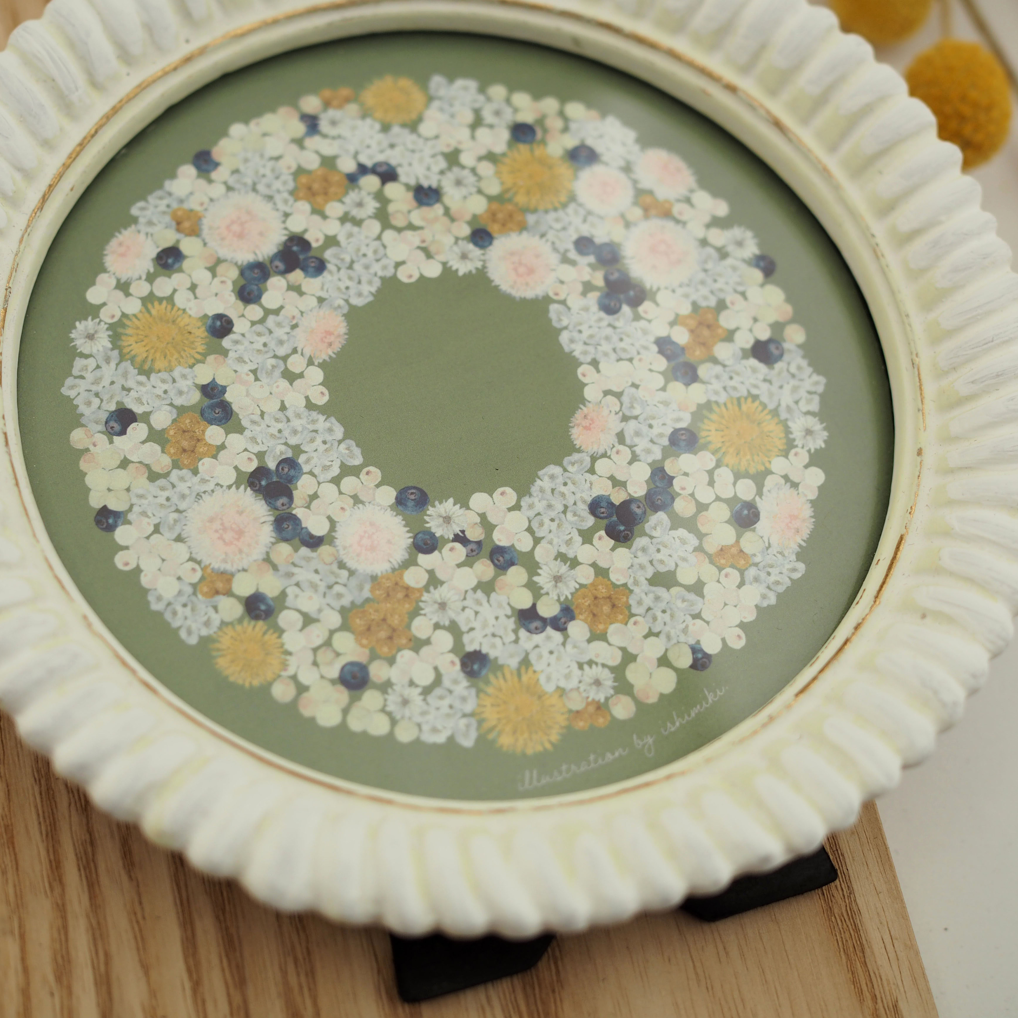 まるいフレーム〈タンポポグリーン〉